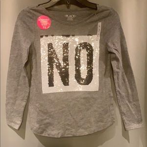 Children’s Place Reversible Sequin Top 7/8 Girls